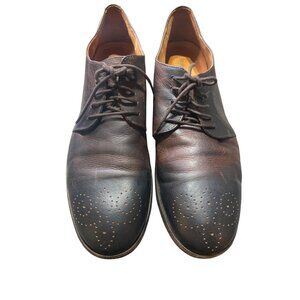 Robert Wayne Mens Brown Leather Brogue Oxfords Made In Portugal size 13